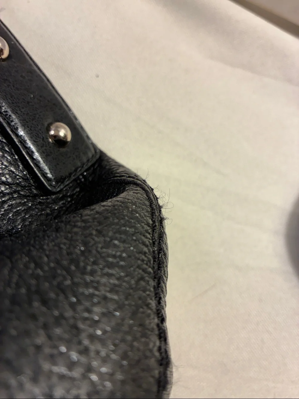 Genuine Kate Spade Black Slouchy Pebbled Leather Shoulder Satchel